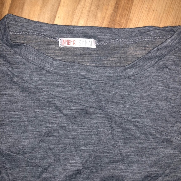 Amber Sakai Gray designer sleeveless top - Picture 2 of 4